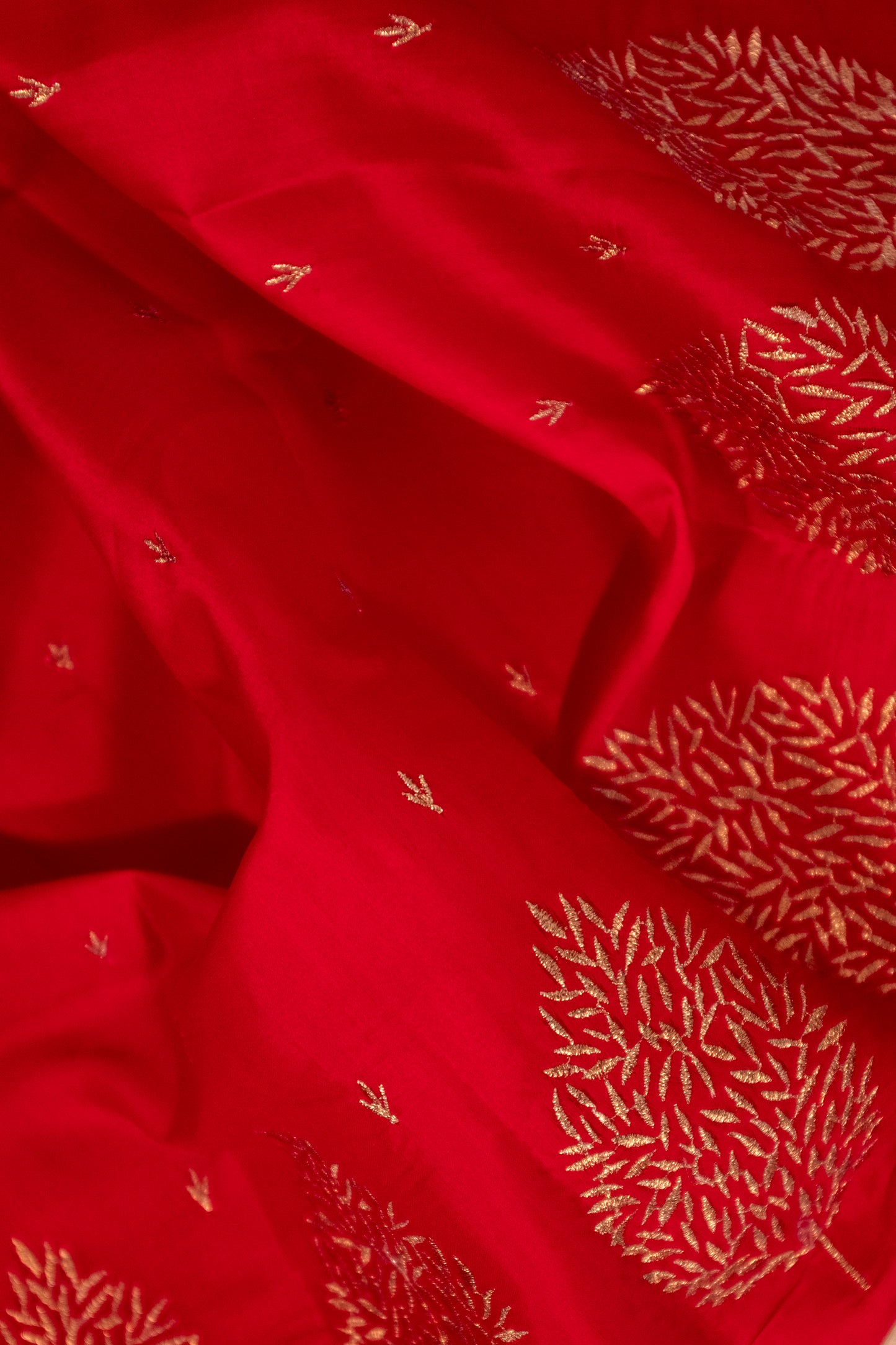 Red Butter Silk Saree