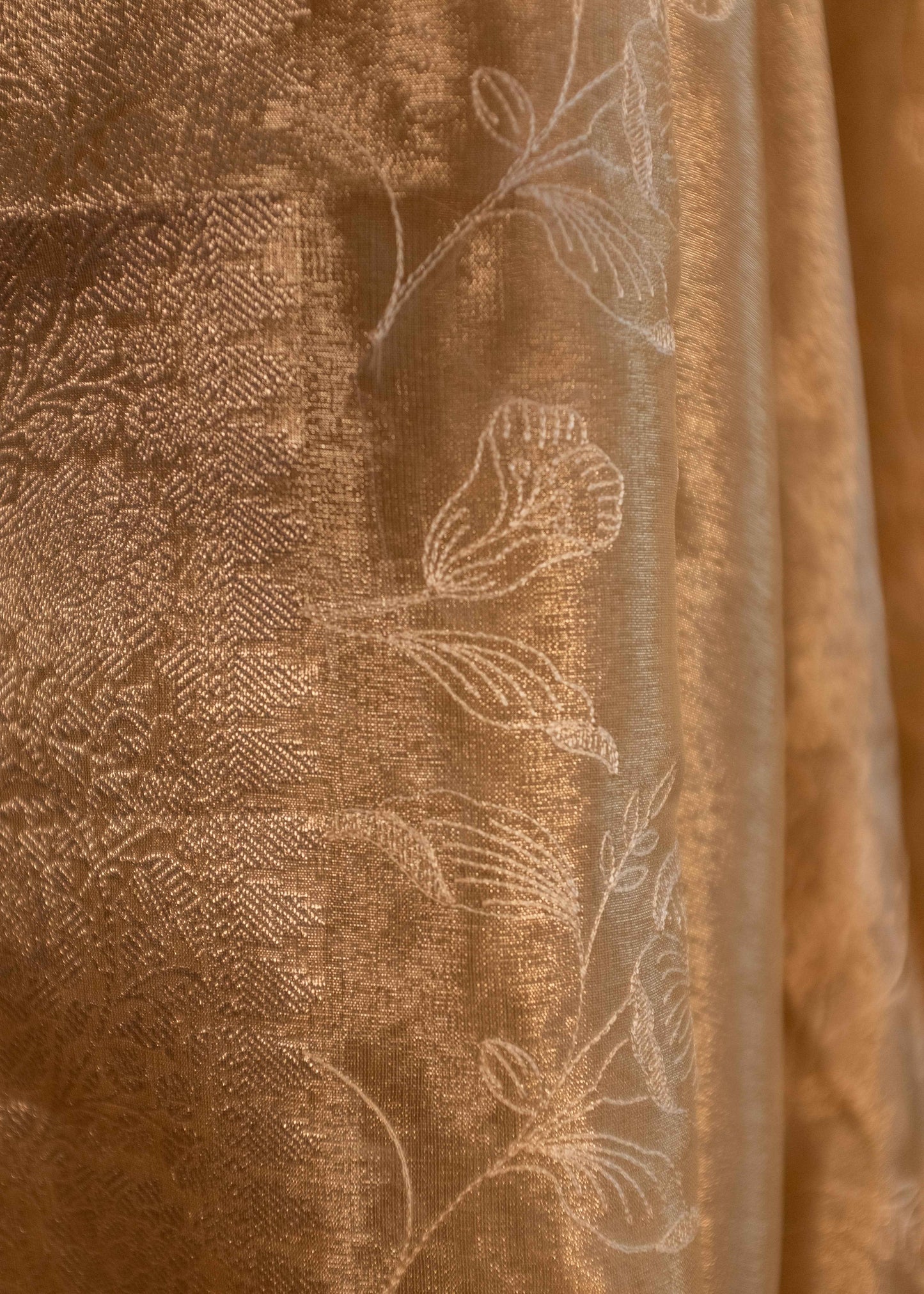 Chikankari Tissue Silk Saree