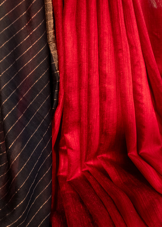 Matka Silk Handwoven Jamdani Saree