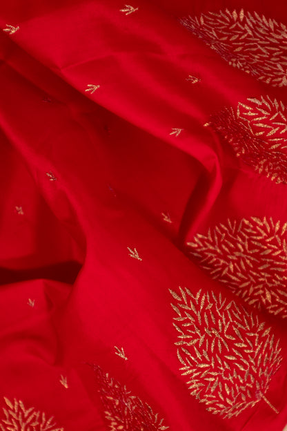 Red Butter Silk Saree
