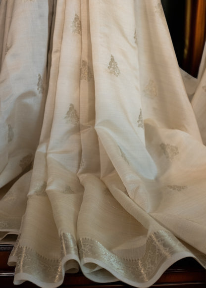 Off-White Butter Silk