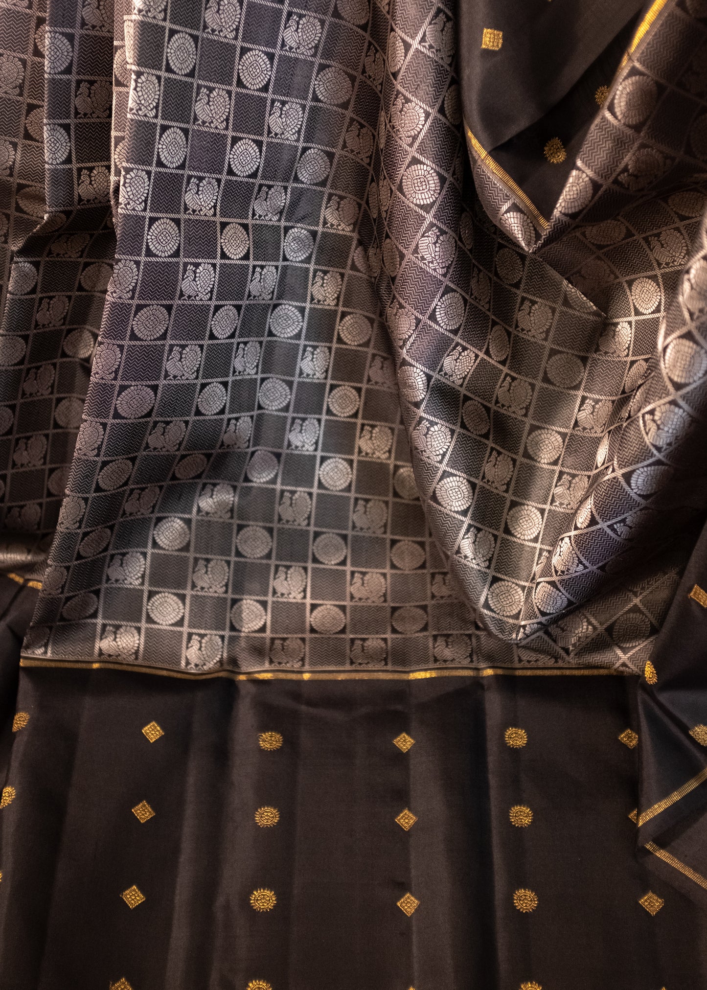 Statement Black Pure Kanchivaram Silk Saree